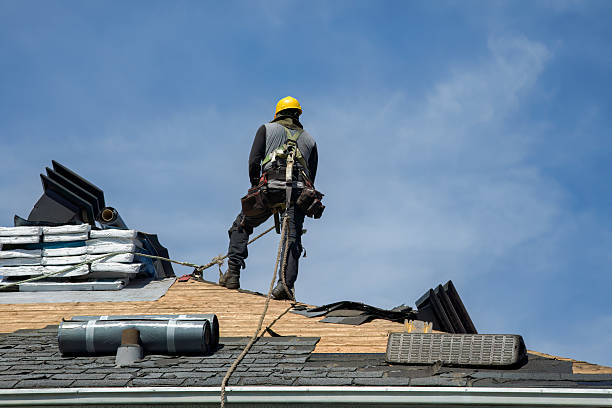 Professional Flat Roof Repair technician working in Smithers, WV
